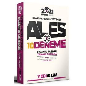 ALES Sayısal Sözel Yetenek Master Serisi Tamamı Çözümlü Soru Bankası 2021-Yediiklim Yayınları