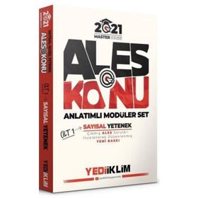 ALES Sayısal Sözel Yetenek Tamamı Çözümlü Son 7 Sınav 2021-Yediiklim Yayınları