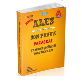 Ales Son Prova Paragraf Tamamı Çözümlü Soru Bankası Akıllı Adam Yayınları