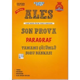 Ales Son Prova Paragraf Tamamı Çözümlü Soru Bankası Akıllı Adam Yayınları