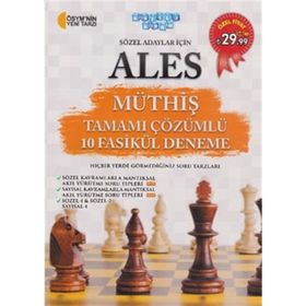 ALES Sözel Adaylar İçin Müthiş Tamamı Çözümlü 10 Fasikül Deneme - Akıllı Adam Yayınları Komisyon