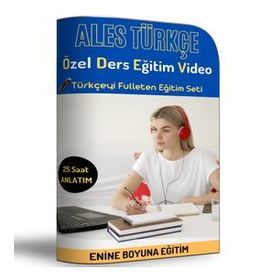 ALES Türkçe Özel Ders Eğitim Video Seti-Enine Boyuna Eğitim