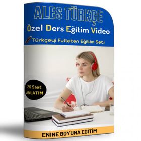 ALES Türkçe Özel Ders Eğitim Video Seti-Enine Boyuna Eğitim