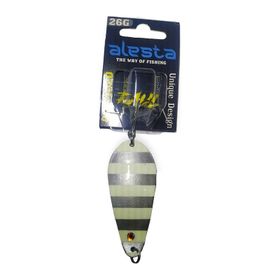 Alesta Raul 4020-ZG 26 gr Zebra Glow Turna Metal Kaşık Sahte Yem