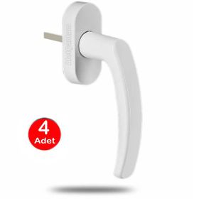 Alet Çantam Beyaz 4 Adet Plastik Pvc Pencere Pimapen Kolu