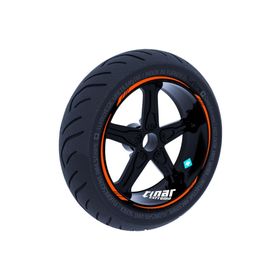 Alev Turuncusu 4 Parçalı Keskin Jant Şeridi Sticker Çınar Extreme