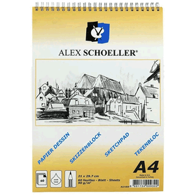 Alex ALX-820 A4 90 gr Spiralli Dik 60 Yp Eskiz Blok