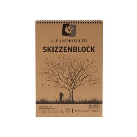 Alex Schoeller 30 Yaprak 90 gr 25x35 cm Skizzenblock Kraft Eskiz Defteri