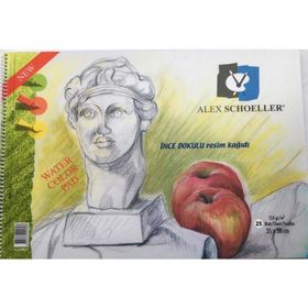Alex Schoeller 35x50 cm 120 gr 15 Yaprak Spiralli Resim Defteri