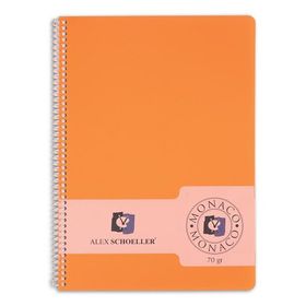 Alex Schoeller A4 70 gr 80 Yaprak Kareli PP Kapak Spiralli Defter