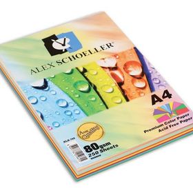Alex Schoeller A4 80 gr 100'lü Renkli Fotokopi Kağıdı