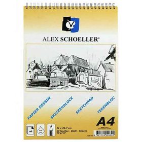 Alex Schoeller A4 90 gr 60 Yaprak Eskiz Blok