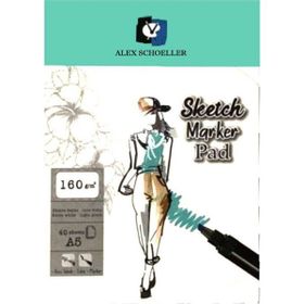 Alex Schoeller A5 160 gr 40 Yaprak Sketch Marker Pad