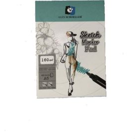Alex Schoeller A5 160 gr 40 Yaprak Sketch Marker Pad