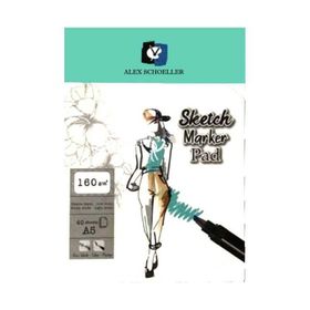 Alex Schoeller A5 160 gr 40 Yaprak Sketch Marker Pad