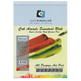 Alex Schoeller A5 200 gr 20 Yaprak Çok Amaçlı Sanatsal Blok