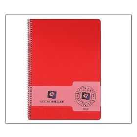 Alex Schoeller A5 70 gr 80 Kapak Çizgili PP Kapak Spiralli Defter