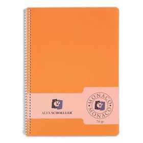 Alex Schoeller A5 70 gr 80 Yaprak Kareli PP Kapak Spiralli Defter