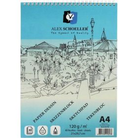 Alex Schoeller ALX-0278 A4 120 gr 40 Yaprak Eskiz Defteri
