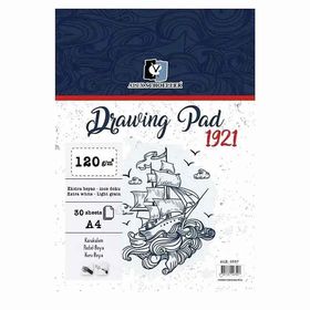 Alex Schoeller ALX-0557 Drawing Pad A4 120 gr Spiralli 30 Yaprak Defter