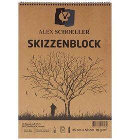Alex Schoeller ALX-1175 35x50 15'li Spiralli Bloknot