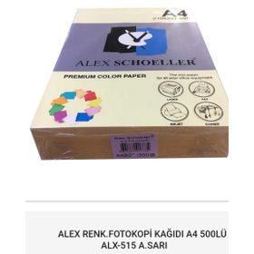 Alex Schoeller ALX-515 A4 Açık Sarı 500'lü Fotokopi Kağıdı