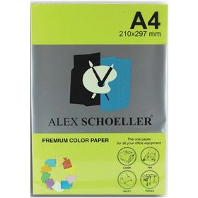 Alex Schoeller ALX-721 Fosforlu Yeşili 500'lü Renkli Fotokopi Kağıdı