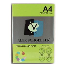 Alex Schoeller ALX-721 Fosforlu Yeşili 500'lü Renkli Fotokopi Kağıdı