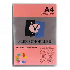 Alex Schoeller ALX-742 Fosforlu Pembe 500'lü Renkli Fotokopi Kağıdı