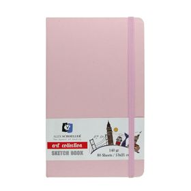 Alex Schoeller ALX-9543 13x21 cm 80 Yaprak 140 gr Dik Pembe Sketch Book