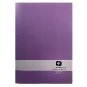Alex Schoeller ALX-977 A4 Soft Mor Çizgili 80 Sayfa Plastik Kapak Defter