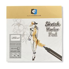 Alex Schoeller ALX905 20x20 160 Gr 40'lı Sketch Marker Pad