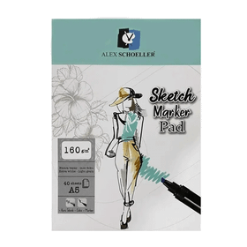 Alex Schoeller ALX:943 A5 160 Gr 40'lı Sketch Marker Pad