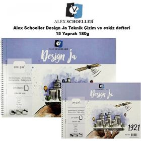 Alex Schoeller Design Ja 15 Yaprak 180 gr Teknik Çizim ve Eskiz Defteri