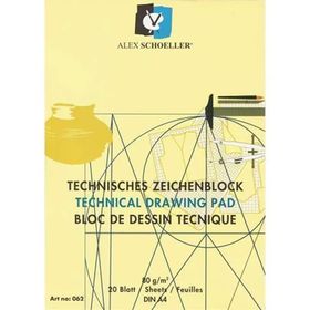 Alex Schoeller Dikey 80 gr A4 20 Yaprak Teknik Çizim Blok
