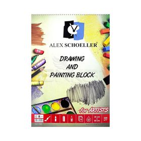 Alex Schoeller Drawing And Painting Block Dokulu 220 gr 15 Yaprak 35x50 cm Eskiz Defteri
