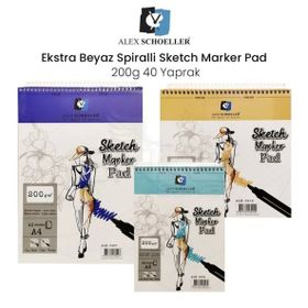 Alex Schoeller Ekstra Beyaz 120 gr 40 Yaprak Resim Defteri