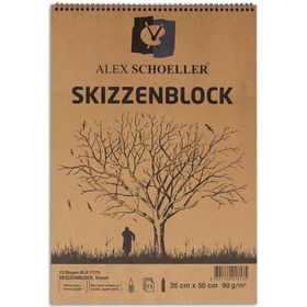 Alex Schoeller Kraft 35x50 cm 15 Yaprak Spiralli Blok