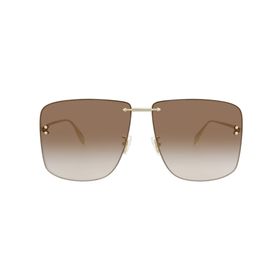Alexander Mcqueen 0343S 002 Kahverengi Unisex Güneş Gözlüğü