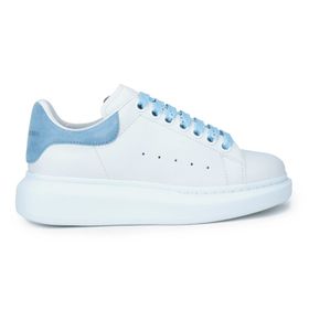 Alexander McQueen 553770-WIAIH-9412 Beyaz Mavi Kadın Spor Ayakkabı