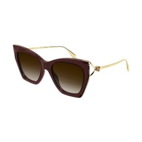 Alexander Mcqueen AM0375S 002 Koyu Kahverengi Kadın Güneş Gözlüğü