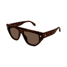 Alexander Mcqueen AM0408S 002 54 Havana Kahve Unisex Güneş Gözlüğü