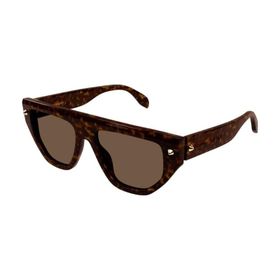 Alexander Mcqueen AM0408S 002 54 Havana Kahve Unisex Güneş Gözlüğü