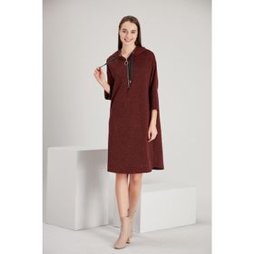 Alexandergardi B21-138400 Bordo Kapüşonlu Elbise