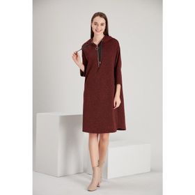 Alexandergardi B21-138400 Bordo Kapüşonlu Elbise