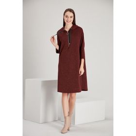 Alexandergardi B21-138400 Bordo Kapüşonlu Elbise
