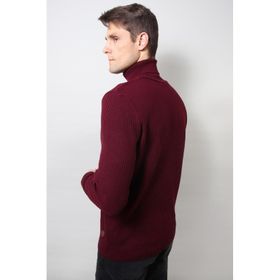 ALEXANDERGARDI E20-18828 Bordo Balıkçı Yaka Triko Erkek Kazak