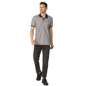 ALEXANDERGARDI E21-8101 Lacivert Jakarlı Polo Yaka Erkek T-Shirt