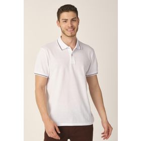 Alexandergardi E21-8103 Beyaz Regular Fit Polo Yaka Erkek T-Shirt