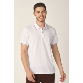 Alexandergardi E21-8103 Beyaz Regular Fit Polo Yaka Erkek T-Shirt
